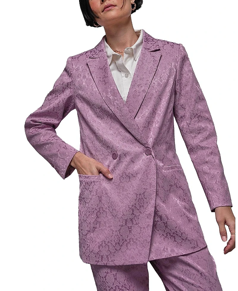 Wildfang The Empower Jacquard Double Breasted Blazer