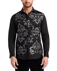 Robert Graham Lion's Shadow Embroidered Long Sleeve Woven Shirt