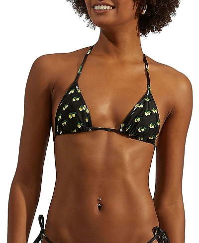 La Doublej Triangle Bikini Top Limoncello