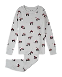 petit lem Boys' Monster Truck Print Pajama Set - Little Kid