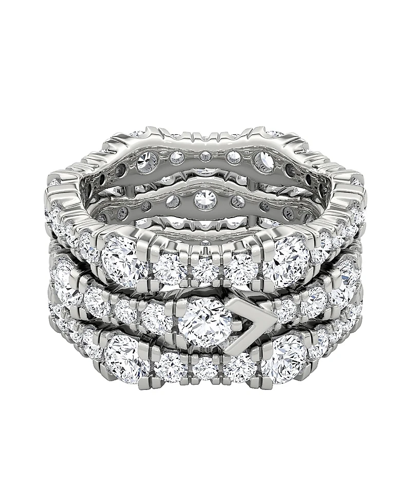 Vrai 3 Row Pave Ring