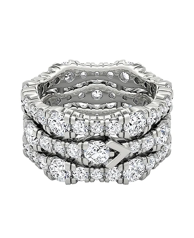 Vrai 3 Row Pave Ring