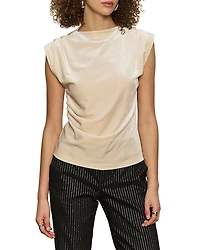 Sanctuary Pleated Sleeveless Top