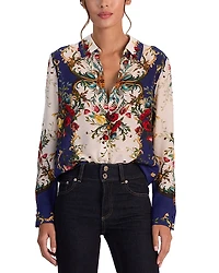Alice and Olivia Willa Silk Blouse