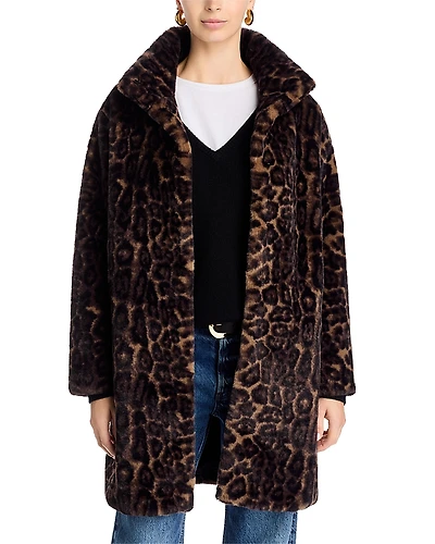 Love Token Faux Fur Coat