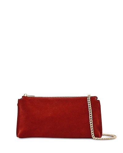 Reiss Muriel Double Pouch Leather Crossbody