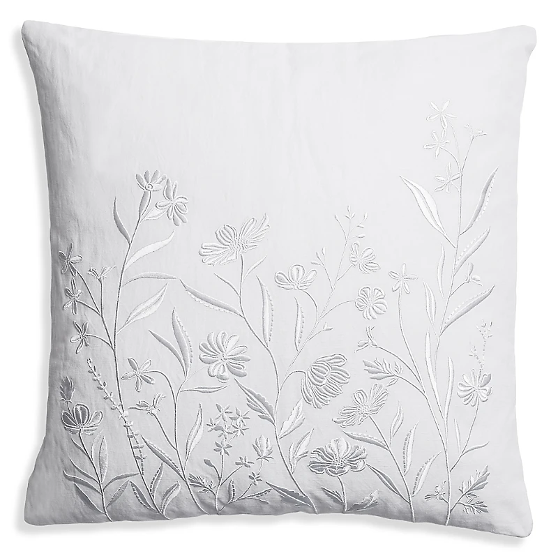 Michael Aram Wildflowers Embroidered Decorative Pillow, 20 x 20