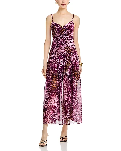 Aqua Printed Maxi Dress - Exclusive