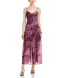 Aqua Printed Maxi Dress - Exclusive