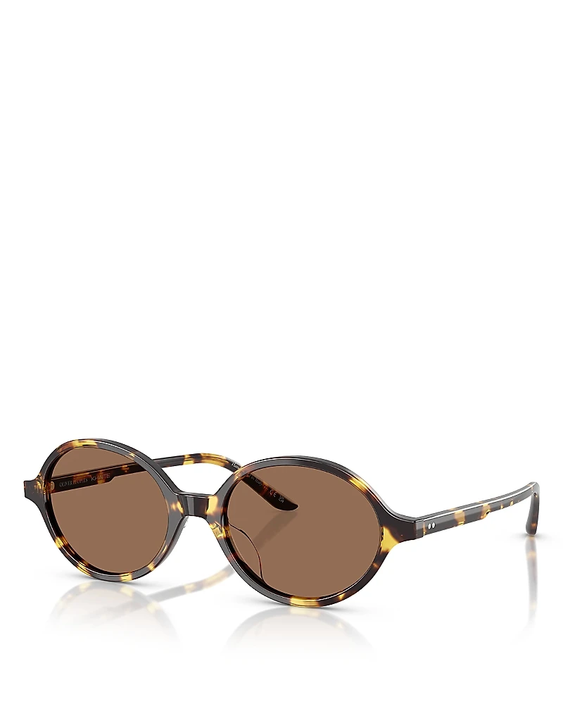 Khaite x Oliver Peoples Oval Sunglasses, 54mm