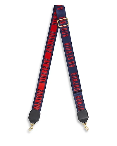 Clare V. Adjustable Printed Nylon Crossbody Strap