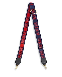 Clare V. Adjustable Printed Nylon Crossbody Strap