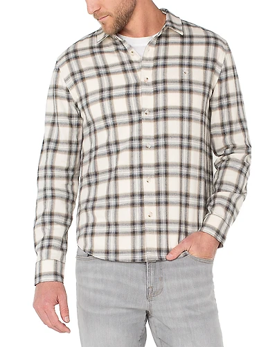 Liverpool Los Angeles Long Sleeved Curved Yoke Regular Fit Button Down Shirt