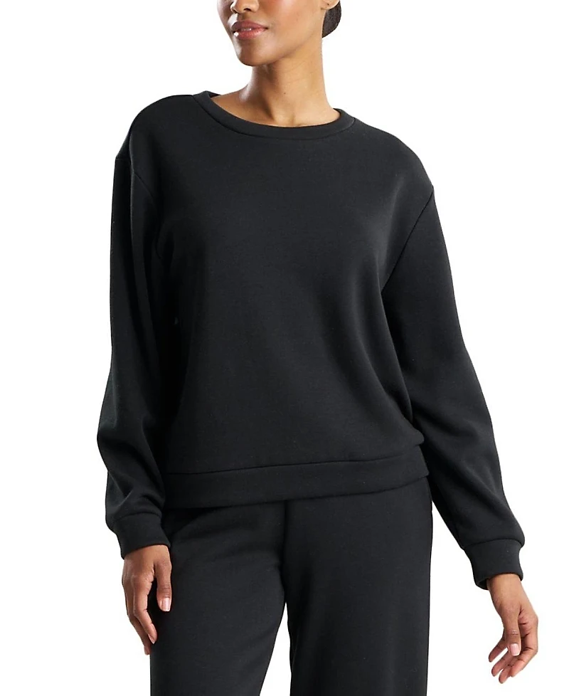 Natori Edit Nova - Cozy Brushed Knit Everywhere Crew Neck Top