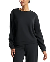 Natori Edit Nova - Cozy Brushed Knit Everywhere Crew Neck Top