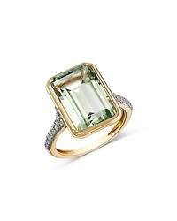 Bloomingdale's Fine Collection Prasiolite & Diamond Ring