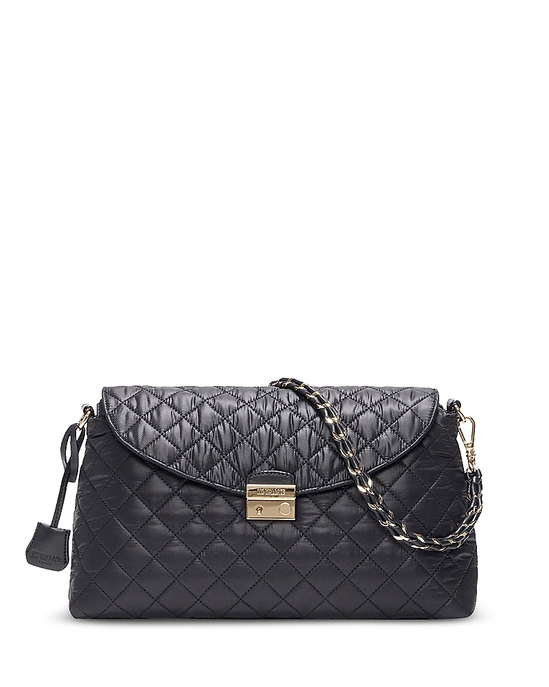 Mz Wallace Crosby Lock Medium Quilted Shoulder Bag