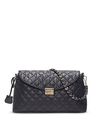 Mz Wallace Crosby Lock Medium Quilted Shoulder Bag