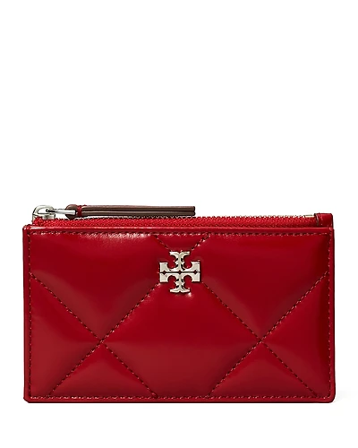 Tory Burch Kira Diamond Quilt Zip Card Case