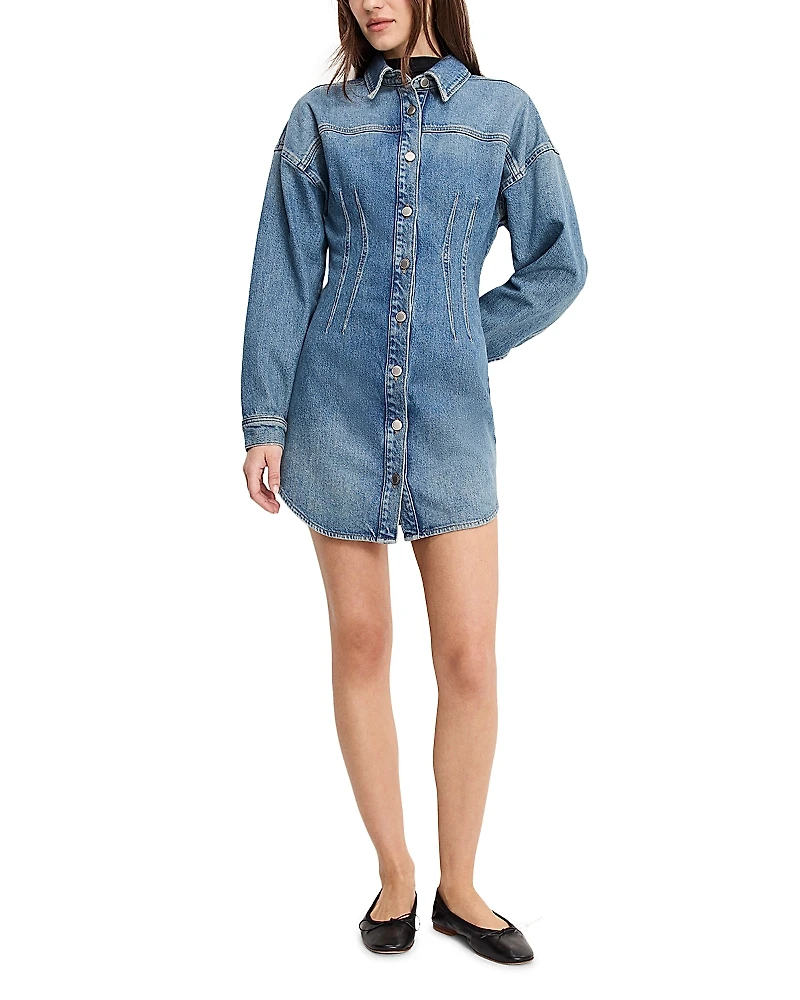 Good American Shaped Denim Dress