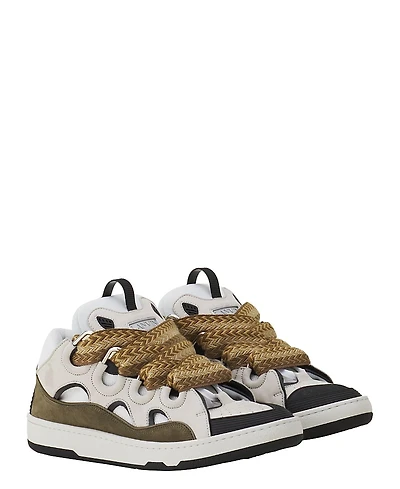 Lanvin Curb Leather Sneakers