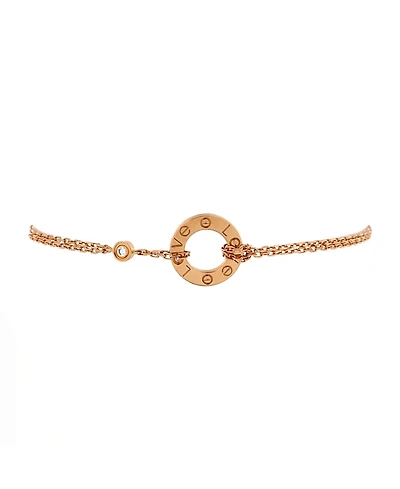 Pre-Owned Cartier 2 Diamonds Love Bracelet 18K Rose Gold with Diamonds
