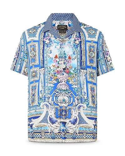 Camilla Ottoman Opulence Relaxed Fit Short Sleeve Camp Shirt
