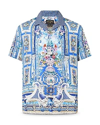 Camilla Ottoman Opulence Relaxed Fit Short Sleeve Camp Shirt
