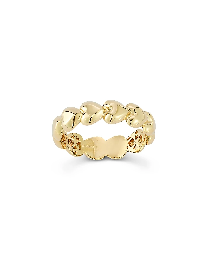 Bloomingdale's Fine Collection Puff Heart Polished Band