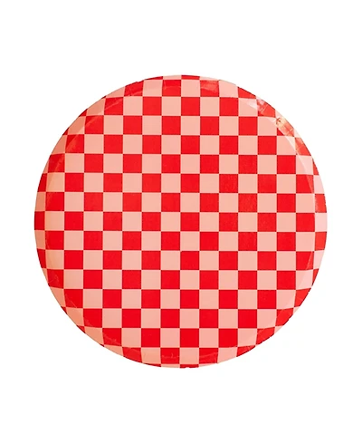 Jollity & Co. Checkered Paper Dinner Plates, Set of 8