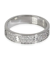 Pre-Owned Cartier Small Model Love 750 White Gold Ring