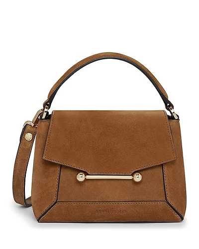 Strathberry Mosaic Nano Leather & Suede Top Handle Bag