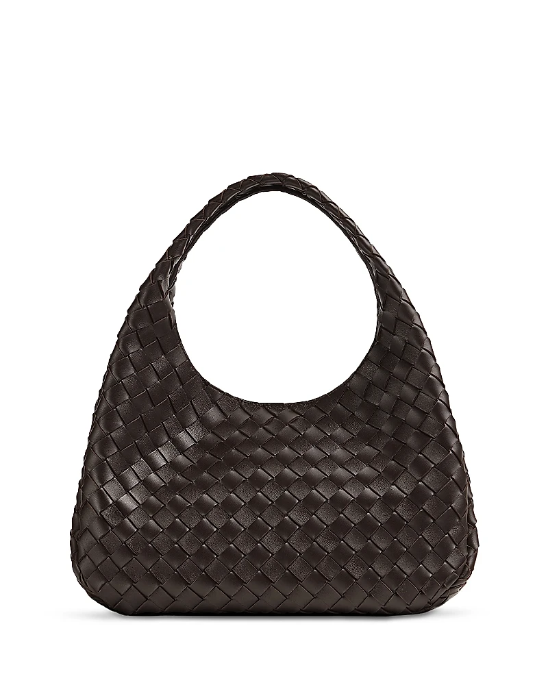 Bottega Veneta Campana Intrecciato Leather Shoulder Bag