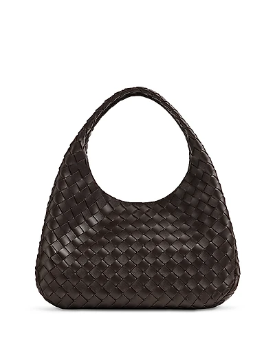 Bottega Veneta Campana Intrecciato Leather Shoulder Bag