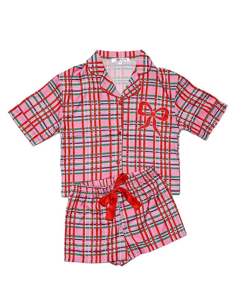 Sunshine SocietyGirls' Silky Merry Magic Short Sleeve Shorts Set - Little Kid, Big Kid