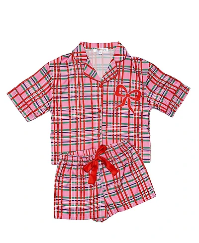 Sunshine SocietyGirls' Silky Merry Magic Short Sleeve Shorts Set - Little Kid, Big Kid