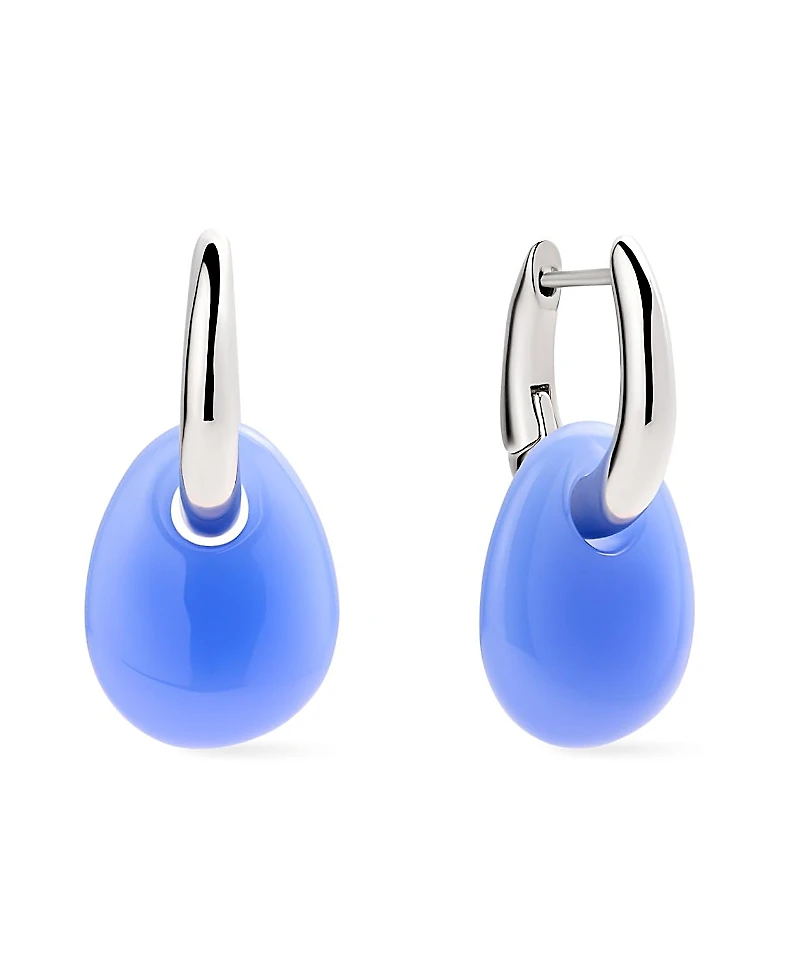 Ana Luisa Kayla Blue Silver Drop Earrings