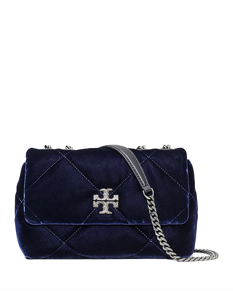 Tory Burch Kira Diamond Quilt Velvet Shoulder Bag