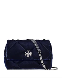 Tory Burch Kira Diamond Quilt Velvet Shoulder Bag