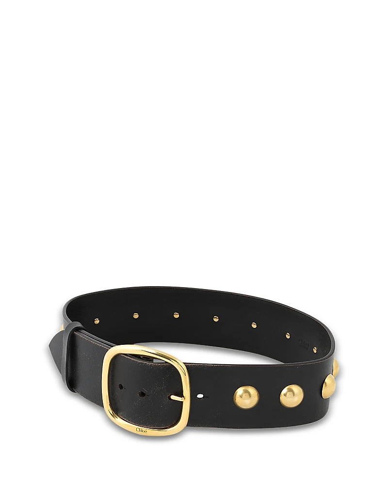 Chloe Women's Anita Studded Leather Belt