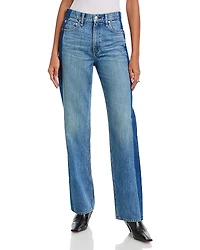rag & bone Shea High Rise Straight Jeans