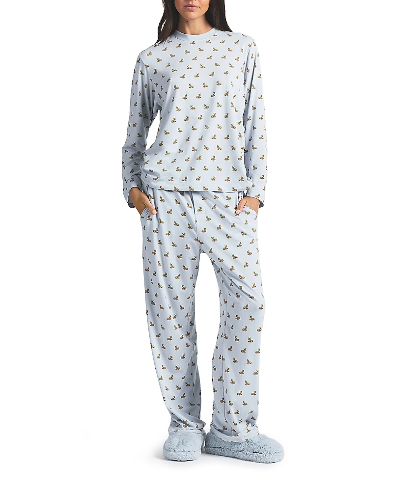 Skims Boyfriend Long Sleeve Tee & Pants Set