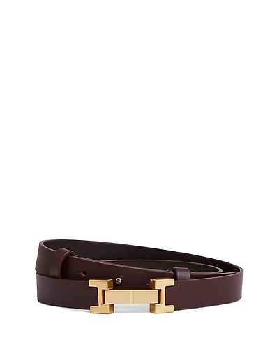 Reiss Women's Hayley Hardware Piece Leather Belt
