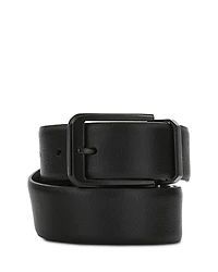 The Men's Store at Bloomingdale's Black Leather Belt with Buckle - Exclusive