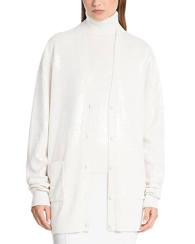 Michael Kors Collection Sequin Cashmere Cardigan