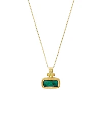 Ottoman Hands Noa Emerald Pendant Necklace
