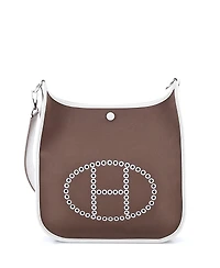 Pre-Owned HERMES Pm Neo Evelyne Bag Toile and Leather