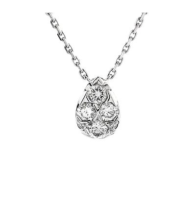 Pre-Owned Cartier Etincelle de Cartier Teardrop Pendant Necklace 18K White Gold and Diamonds, 15.25 - 16.5"
