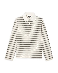 A. p.c Manches Long Sleeve Striped Polo Shirt