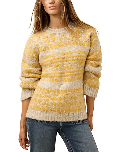 Faherty Powder Peak Crewneck Boyfriend Sweater
